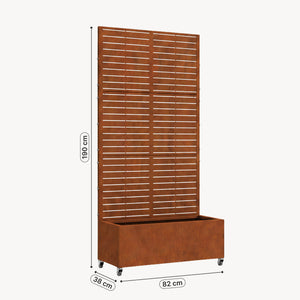 Biombo Nordepp acero [casa.pro]
