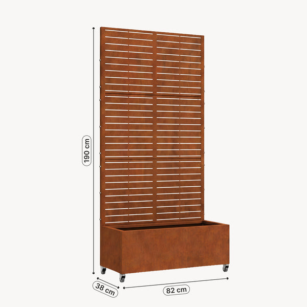 Biombo Nordepp acero [casa.pro]