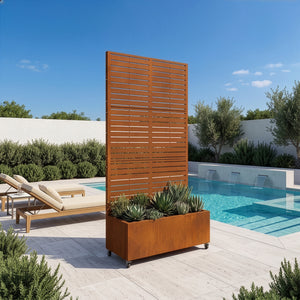 Biombo Nordepp acero [casa.pro]