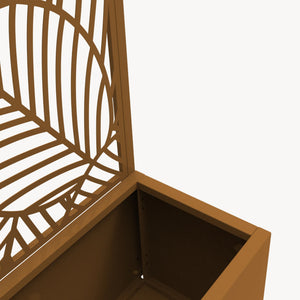 Tabique Surnskoki con jardinera acero 190x82x38cm - [casa.pro]