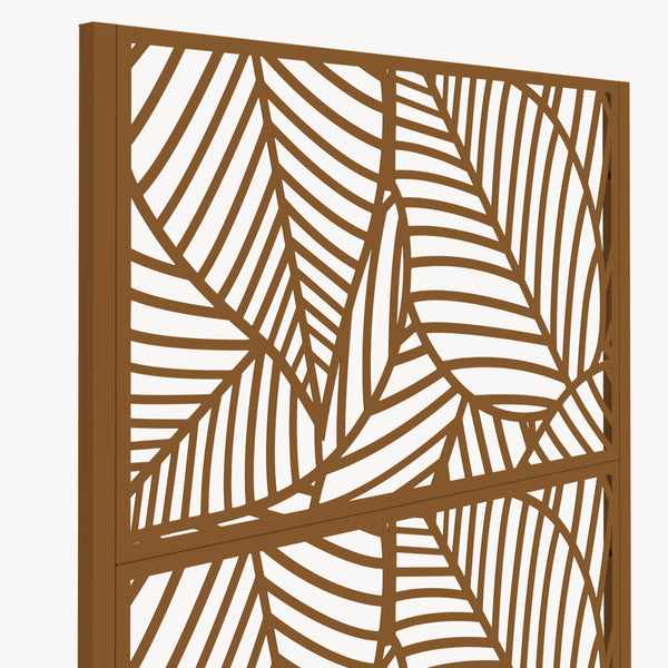 Tabique Surnskoki con jardinera acero 190x82x38cm - [casa.pro]