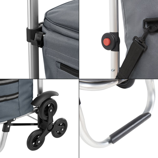 Carrito de compras para escaleras Neef plegable [en.casa]