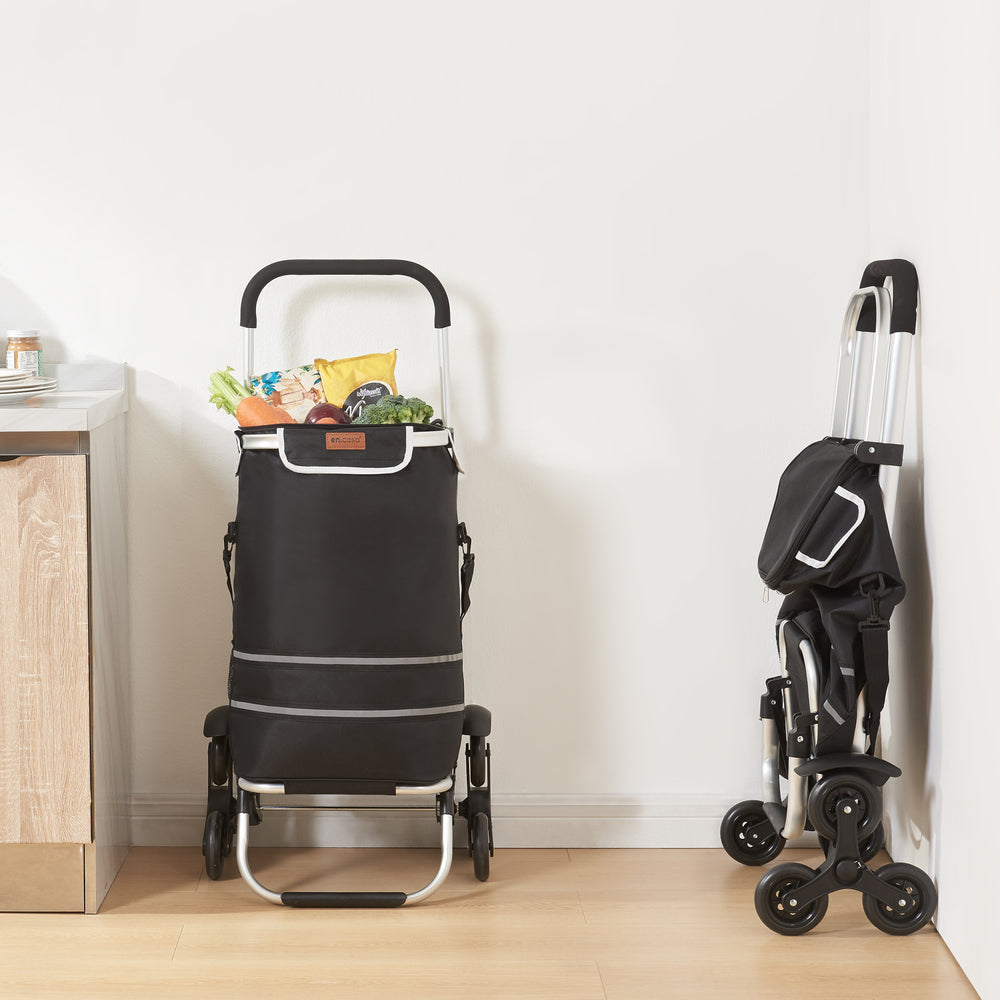 Carrito de compras para escaleras Neef plegable [en.casa]