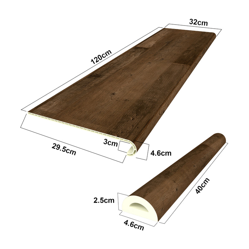 Esquema acotado Conjunto de revestimiento de escaleras Bunschoten [neu.holz]