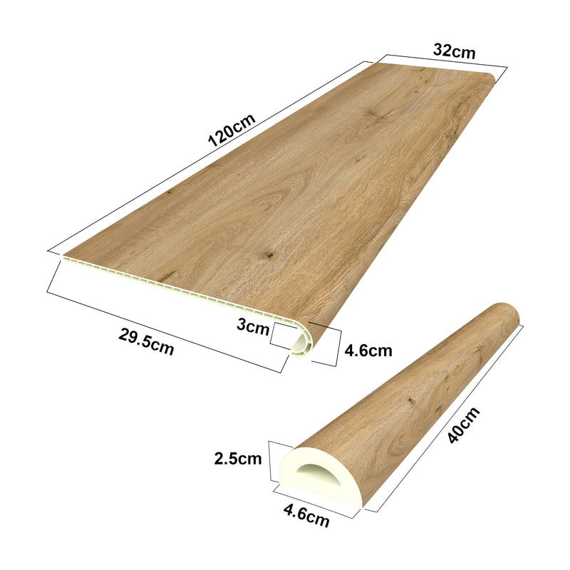 Esquema acotado Conjunto de revestimiento de escaleras Bunschoten [neu.holz]