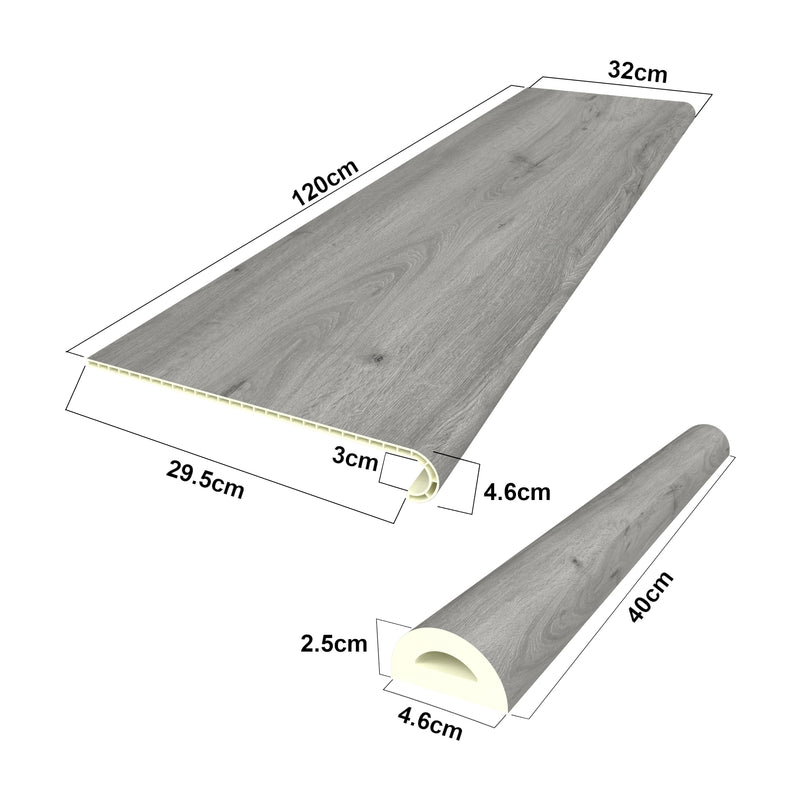 Esquema acotado Conjunto de revestimiento de escaleras Bunschoten [neu.holz]