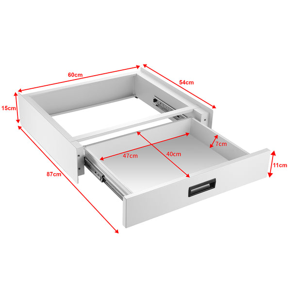 Marco de conexión para lavadora/secadora varios modelos [en.casa]