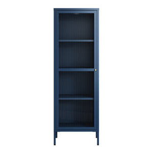 Vitrina Säkylä con puerta de cristal 3 estantes [en.casa]