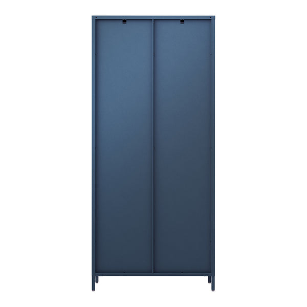 Vitrina Säkylä con puerta de cristal 3 estantes [en.casa]