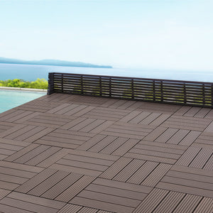 Baldosas WPC Schramberg juego de 11 piezas 1m² en varios colores [en.casa]