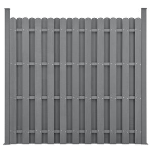 Valla de jardín WPC 185x193 cm [madera.nueva]