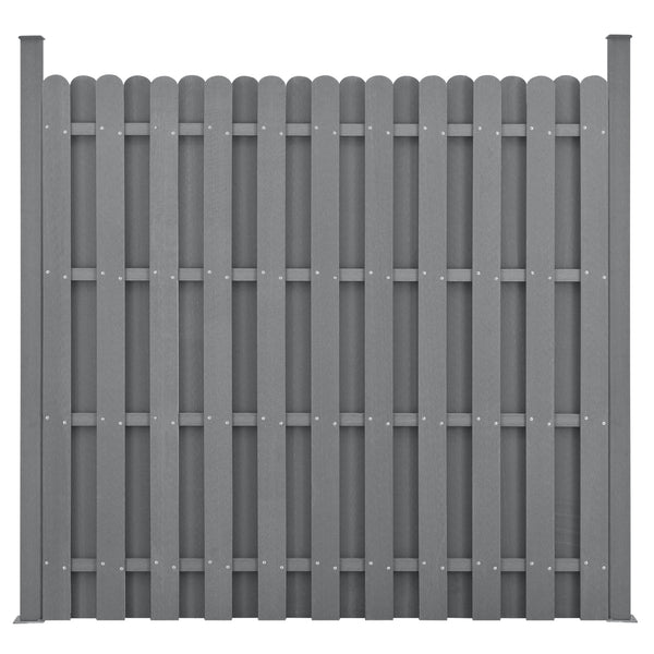 Valla de jardín WPC 185x193 cm [madera.nueva]
