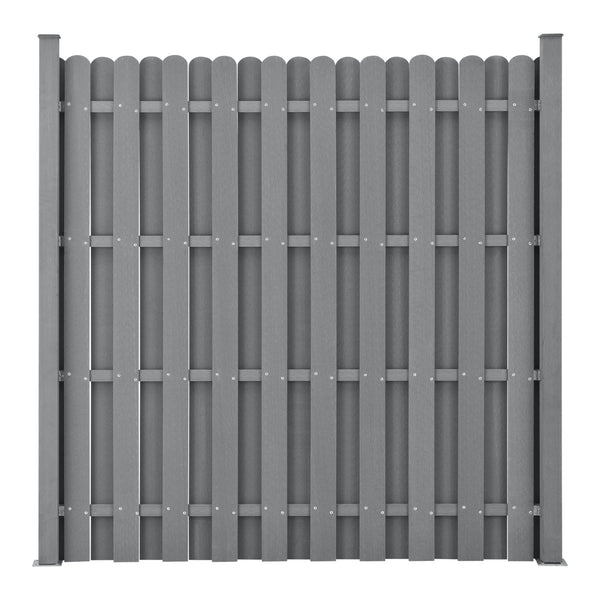 Valla de jardín WPC 185x193 cm [madera.nueva]