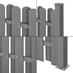 Valla de jardín WPC 185x193 cm [madera.nueva]