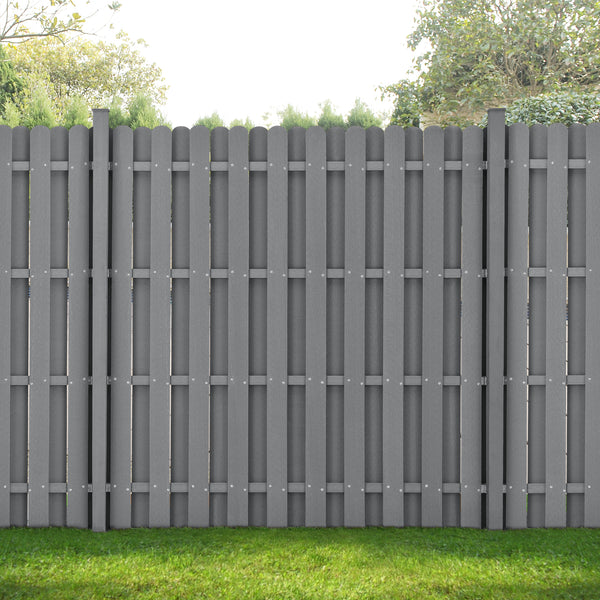 Valla de jardín WPC 185x193 cm [madera.nueva]