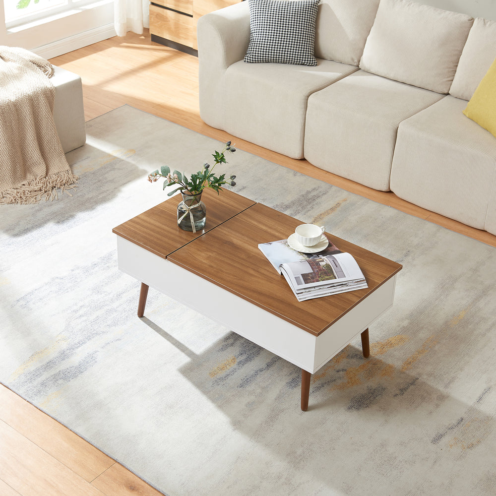 Mesa de centro con espacio de almacenamiento Flesen [en.casa]