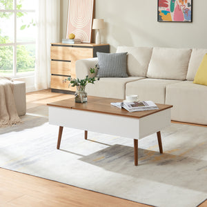 Mesa de centro con espacio de almacenamiento Flesen [en.casa]