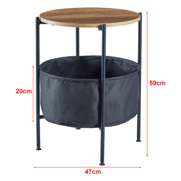 Mesa auxiliar Suonenjoki 59x47cm en varios colores [en.casa]