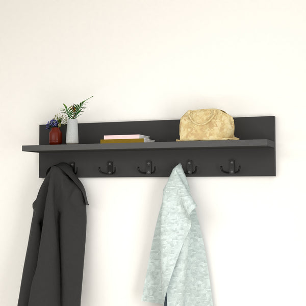 Perchero de pared Hammarö 80x11x18cm en varios colores [en.casa]