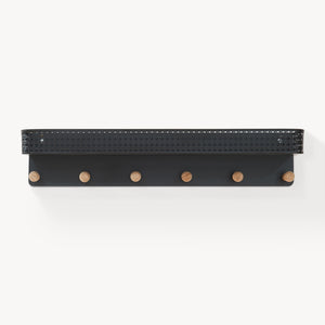 Perchero de pared con estante Jäller [en.casa]