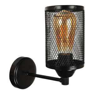 Lámpara de pared Kenilworth Negro 1 x E27 [lux.pro]