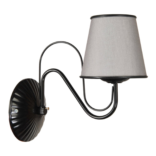 Lámpara de pared Hampshire 1 x E27 Gris [lux.pro]