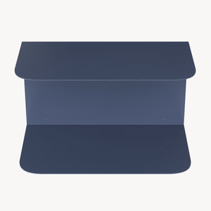 Mesita de noche flotante Notodden de 2 niveles acero 40x23x23cm - [en.casa]