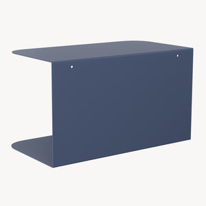 Mesita de noche flotante Notodden de 2 niveles acero 40x23x23cm - [en.casa]