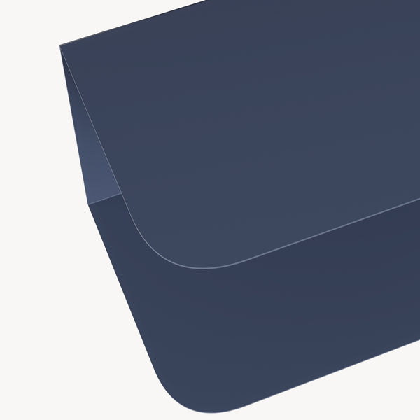 Mesita de noche flotante Notodden de 2 niveles acero 40x23x23cm - [en.casa]