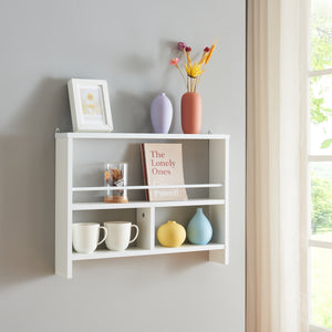 Estante de pared Piteå 60x10,5x45cm blanco [en.casa] - premiumXL