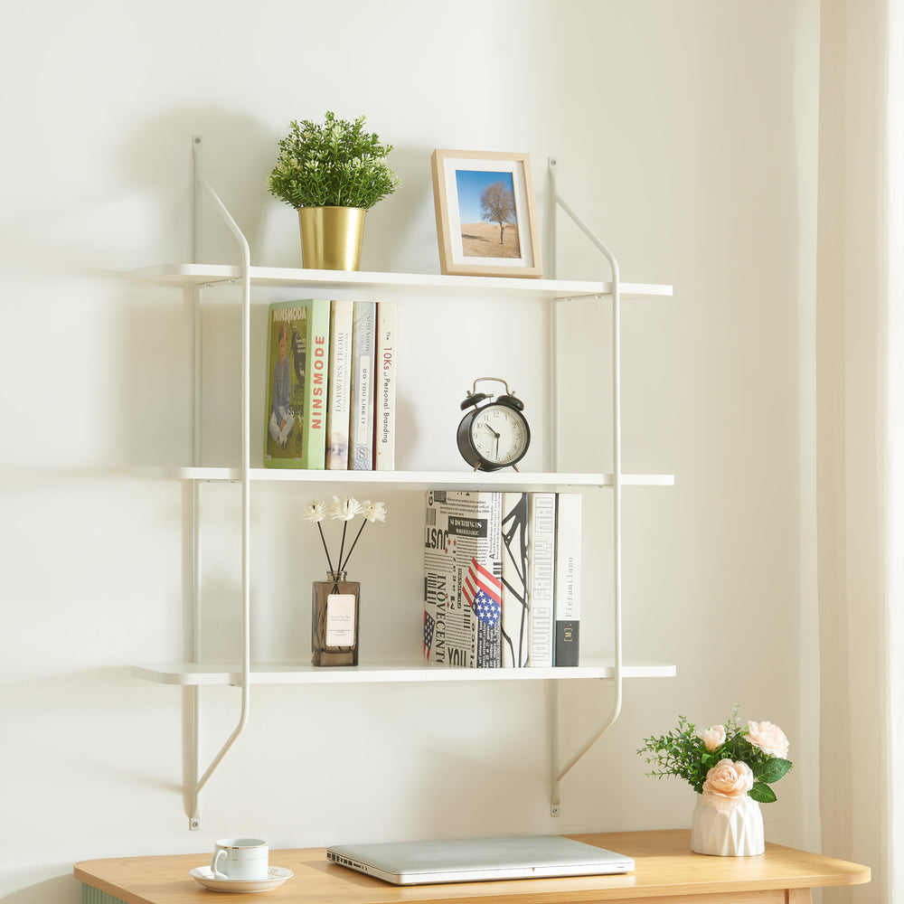 Estantería de pared Østfold 100x80x21 cm [en.casa]