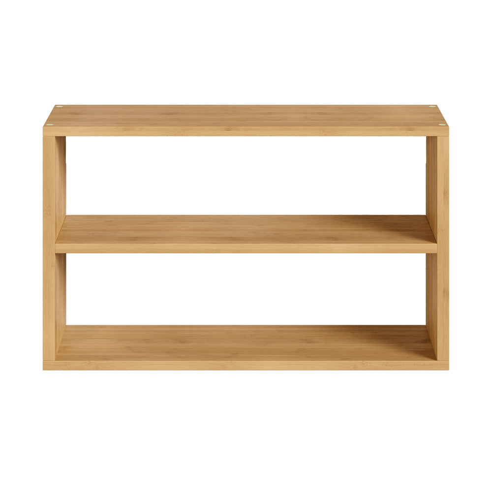 Estantería de pared Gol de 3 niveles para cocina baño bambú 50 x 15 x 30 cm - Natural [en.casa]