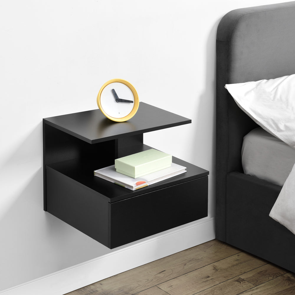 Mesita de noche colgante Amberg con cajón [en.casa] - premiumXL