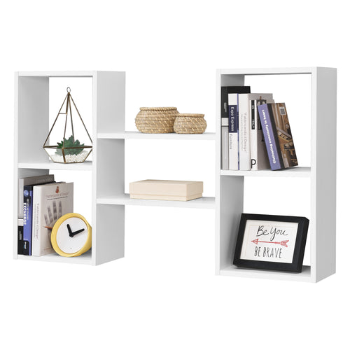 Estante de pared Lillesand con 5 estantes 101x18x60 cm blanco [en.casa] - premiumXL
