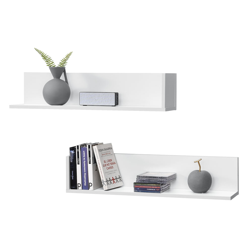 Estante de pared Elverum 75 x 16,5 x 16,5 cm juego de 2 uds varios colores en.casa - premiumXL