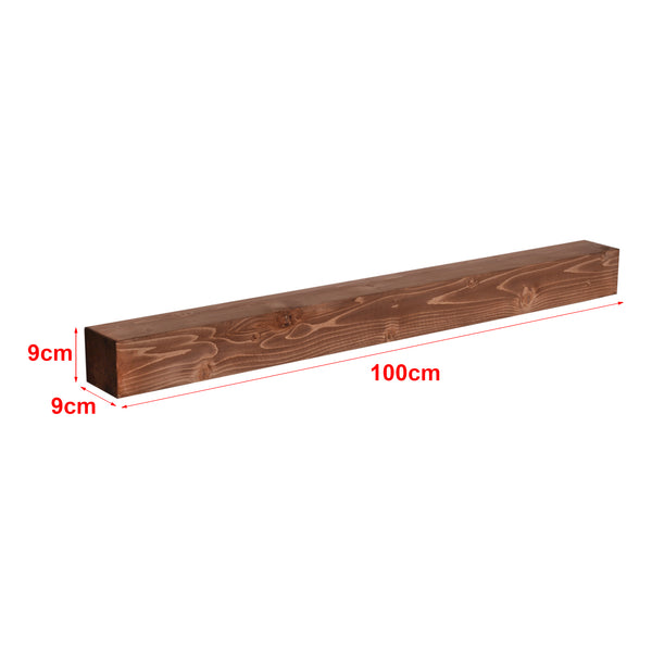Estantería de pared Munkebo de madera de pino, teñida en varios tamaños [en.casa]