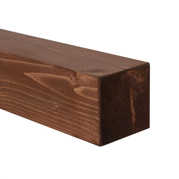 Estantería de pared Munkebo de madera de pino, teñida en varios tamaños [en.casa]