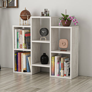 Estantería multifuncional Aabybro con 6 compartimentos de almacenamiento 76 x 85 x 22 cm en varios colores [en.casa]