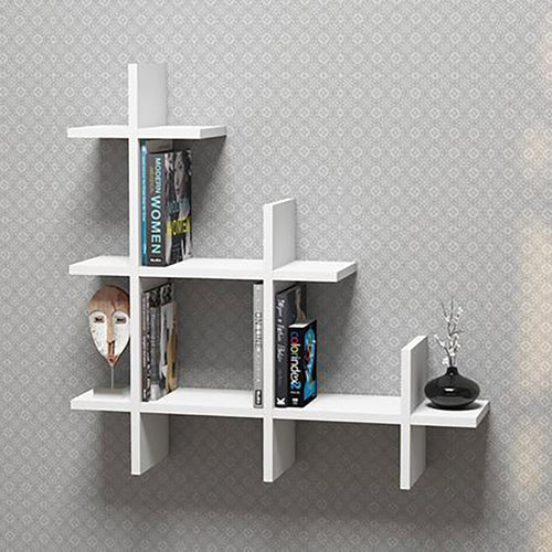 Estantería de pared Christiansfeld 80 x 80 x 20 cm hasta aprox. 5 kg en varios colores [en.casa]