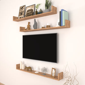 Estante de pared Höganäs 3 - piezas en varios tamaños y colores [en.casa] - premiumXL