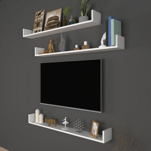 Estante de pared Höganäs 3 - piezas en varios tamaños y colores [en.casa] - premiumXL