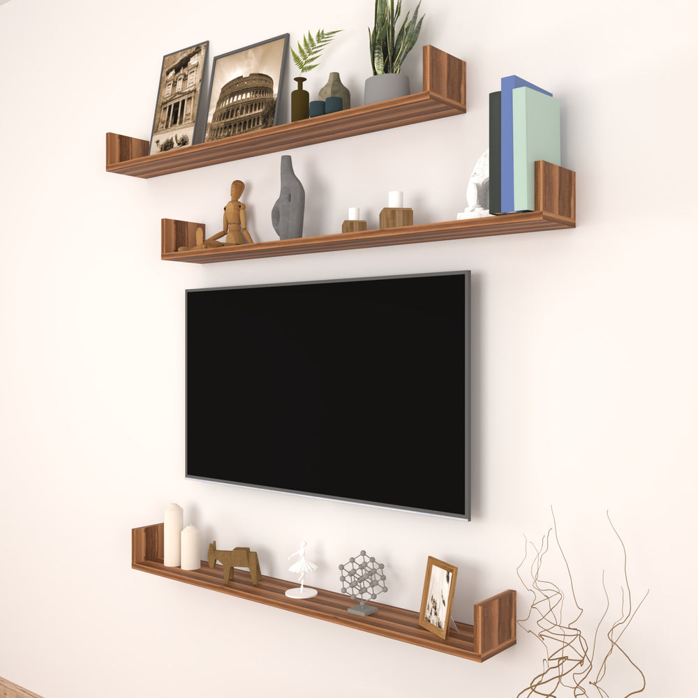 Estante de pared Höganäs 3 - piezas en varios tamaños y colores [en.casa] - premiumXL
