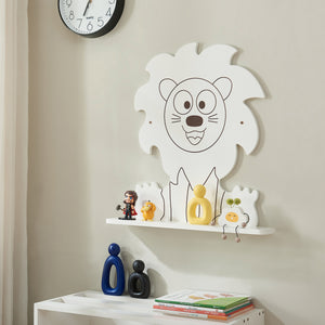 Infantil - Estante de pared Korsør Blanco [en.casa] - premiumXL