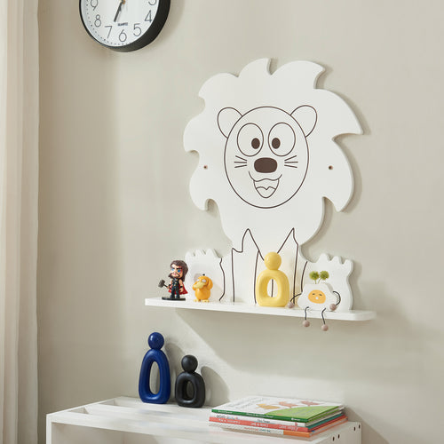 Infantil - Estante de pared Korsør Blanco [en.casa] - premiumXL