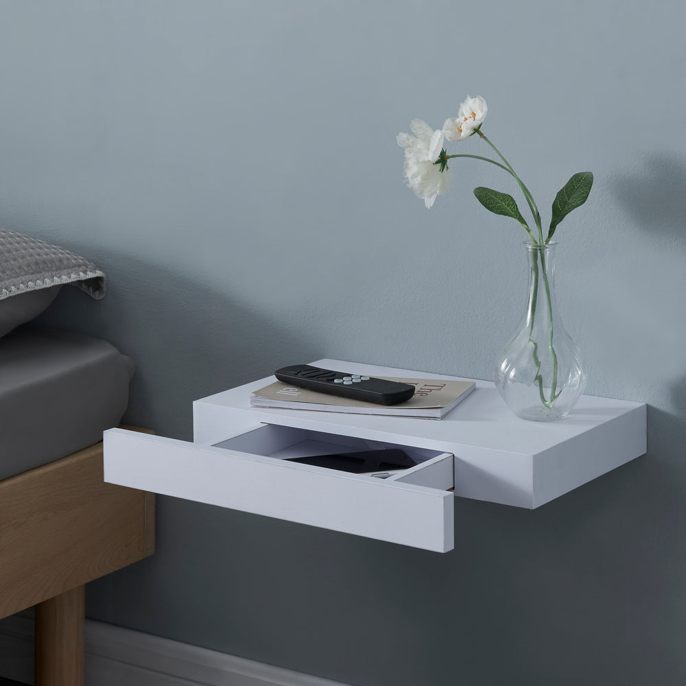 Estante de pared Hyvinkää con cajón [en.casa] - premiumXL