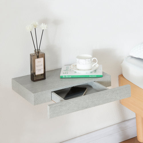 Estante de pared Hyvinkää con cajón [en.casa] - premiumXL