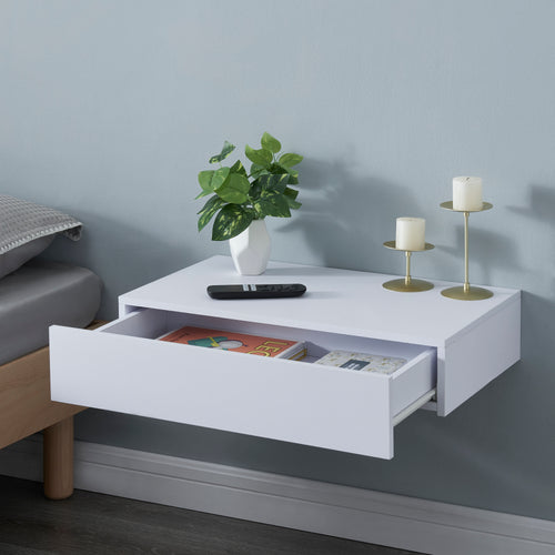 Estante de pared Kärsämäki con cajón [en.casa] - premiumXL