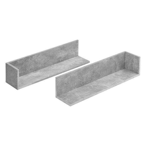 Estantería de pared Elverum 75 x 16,5 x 16,5 cm Juego de 2 unidades varios colores en.casa