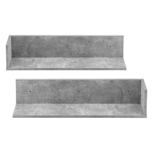 Estantería de pared Elverum 75 x 16,5 x 16,5 cm Juego de 2 unidades varios colores en.casa