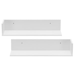 Estantería de pared Elverum 75 x 16,5 x 16,5 cm Juego de 2 unidades varios colores en.casa
